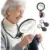 Lightswim 5.5″ 5X USB-Rechargeable Magnifying Glass with 10x Lens for $13.45