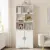 LIKIMIO 63-inch Tall Bookcase with Doors – White – $63.99 ($149.99 Original)