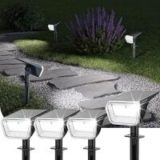 Linkind 60-LED Solar Outdoor Spot Lights (Cool White, 4-Pack) for $16.99