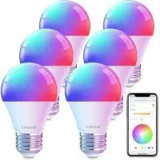 Linkind A19 E26 800LM Dimmable LED Smart Light Bulbs (6-Pack) for $19.99