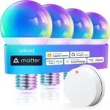 Linkind Matter Smart WiFi Light Bulb 4-Pack Now Only $16.99
