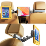 LISEN 3-in-1 Adjustable Tablet Holder Mount for Cars – Now $9.89