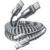 Lisen 4ft 3.1A Coiled USB-A to USB-C Cable (2-Pack) for $6.99