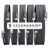 5-Pack LISEN 60W USB-C Charging Cables for $7.88