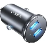 LISEN 90W Dual USB-C Car Charger Adapter – $6.99 ($14.99 Original)