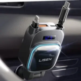 LISEN 96W 4-in-1 Retractable USB-C + Lightning Car Charger for $9.89