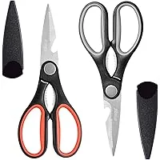 LIVINGO 8-inch Kitchen Scissors – 2-Pack for $4.99