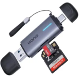 Llano 2-in-1 USB-C 3.0 Micro SD Card Reader – $6.95