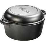 Lodge Cast Iron Double Dutch Oven 2-in-1 Combo – $29.35