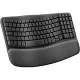 Logitech Wave Keys Wireless Ergonomic Keyboard with Palm Rest for $52.49