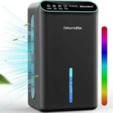 Lommol 86oz Dehumidifier with Essential Oil Diffuser and LED Light for $44.99