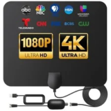 Long Range Indoor TV Antenna – 4K and 1080p Support for $40.19