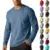 Long Sleeve Crewneck Cotton T-Shirt for $8.35