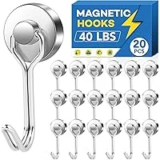 LOVIMAG Heavy Duty Magnetic Hanging Hooks (20-Pack) – $9.99 ($18.99 Original)