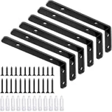6-Pack LSK Shelf Support Corner Bracket, 5×2 Inches – $7.99