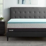 Lucid 2″ Cooling Gel and Aloe Memory Foam Mattress Topper Twin for $16.94