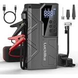 Lucklike 4000A Portable Car Battery Jumper Starter Pack w/ Air Compressor – $35.00 ($34.99 Off)