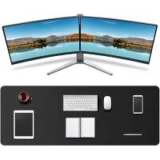 Lucksky 31.5″ x 11.8″ PU Leather Desk Mat for $4.99