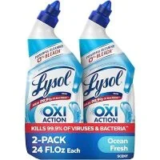 Lysol Toilet Bowl Cleaner Gel 24oz (Ocean Fresh, 2-Pack) for $3.53