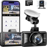 M01 Max UHD 4K Dash Cam with Wi-Fi and 64GB Card for $69.50