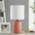 Mainstays 12.75 Inch Ceramic Table Lamp with White Fabric Shade for $9.97