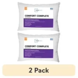 Mainstays Comfort Complete Bed Pillow 2-Pack for $6.19