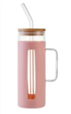 Mainstays 22oz Glass Tumbler with Silicone Sleeve – $4.75