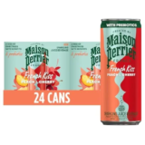 24-Pack Maison Perrier Sparkling Juice Beverage – Peach & Cherry for $13.12