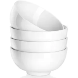 Set of 4 MALACASA 26oz Porcelain Soup Bowls for $11