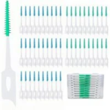 Maoerdental Dual-Use Interdental Soft Silicone Brushes/Floss Picks – 300 Pieces for $4.04