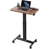 Marsail 25.6″ x 15.7″ Adjustable Mobile Standing Desk – $33.49 (50% Off)