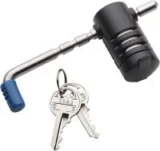 Master Lock Stainless Steel Adjustable Coupler Hitch Lock for $4.16