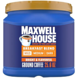 Maxwell House Breakfast Blend Ground Coffee 25.6-Oz for $5.08