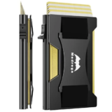 Medrega Men’s Smart Metal Pop Up Wallet with Cash Strap for $5.99