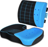 Memory Foam Seat Cushion and Lumbar Support Pillow for $22.92