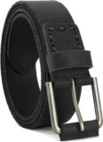 Men’s Full Grain Leather Belt in Black for $6.99