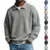 Men’s Long Sleeve Waffle Quarter-Zip Polo Pullover for $13.99