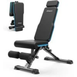 Merach Adjustable Weight Bench with 990lbs Capacity for $59.99