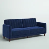 Mercury Row Perdue 81.5-in Velvet Convertible Sofa for $199.99