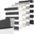 Gray METechs No-Drill Zebra Blinds – Cordless Dual Layer Light Filtering Shades for $51.52