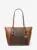 Michael Kors Charlotte Large Logo and Leather Tote Bag for $99.99