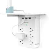Mifaso 6-Outlet 3-USB Wall Outlet Extender & Surge Protector with Shelf – $9.99 (Prime Exclusive)