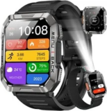 Men’s Military Smart Watch with 2.01″ Display – Make Calls, Fitness Tracking – $35.99 ($71.98 Value)