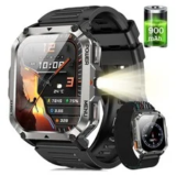Military Smart Watch for Men and Women – Bluetooth 5.3, Now $22.99
