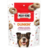 Milk-Bone Dunkin’ Vanilla Glaze Flavor Dog Biscuits – 8 Oz for $2.99