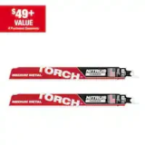 Milwaukee 9 in. 10 TPI TORCH Nitrus Reciprocating Saw Blade for $12.27