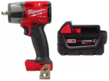 Milwaukee M18 FUEL GEN-2 18V 3/8 in. Impact Wrench with 5.0 Ah Battery for $270