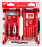 Milwaukee SHOCKWAVE Impact-Duty Titanium Step Bit Set (8-Piece) for $40.50