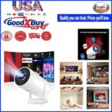 Mini Portable 4K WiFi Bluetooth Projector with Android Smart TV for $79.71