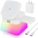 Minthouz 3-in-1 Wireless Charging Station with Night Light for $13.99